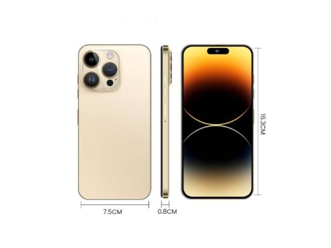 SANSHREUNI A14 Pro Max Unlocked Phone, 6+256GB 